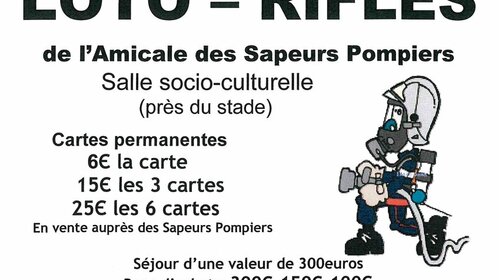 LOTO / RIFLES AMICALE DES SAPEURS POMPIERS