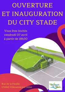 OUVERTURE ET INAUGURATION CITY STADE
